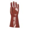 PVC glove 40cm, red, size 10