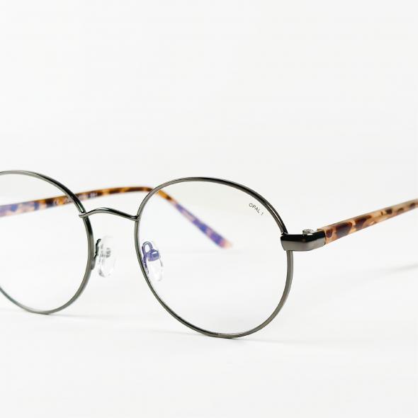 Naočale sa zaštitom od plave svjetlosti , veći okviri, metalik-corneous