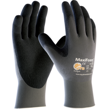 ATG rukavica MaxiFoam sivo-crna