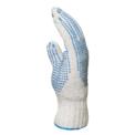 Pletene rokavice z modrimi točkami PVC, vel. 9