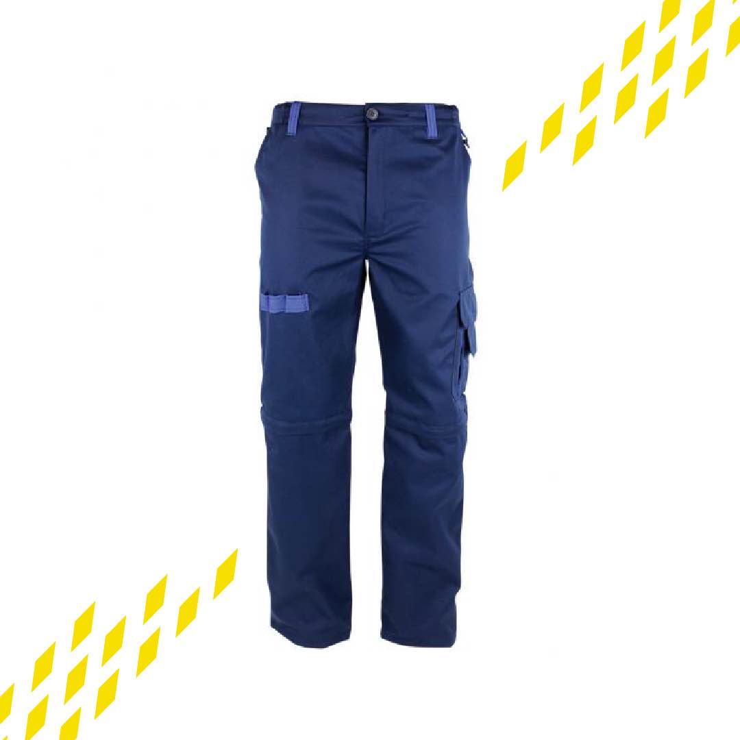 Delovne hlače modre barve s sedmimi žepi 2-v-1 CLASSIC SMART 