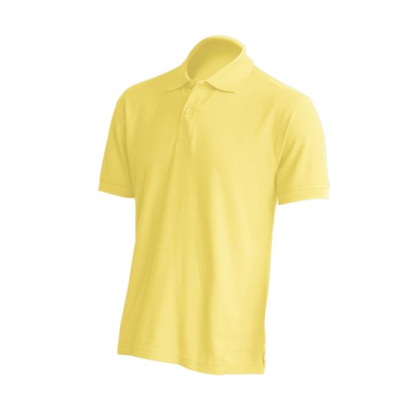 Moška polo majica s kratkimi rokavi, rumena