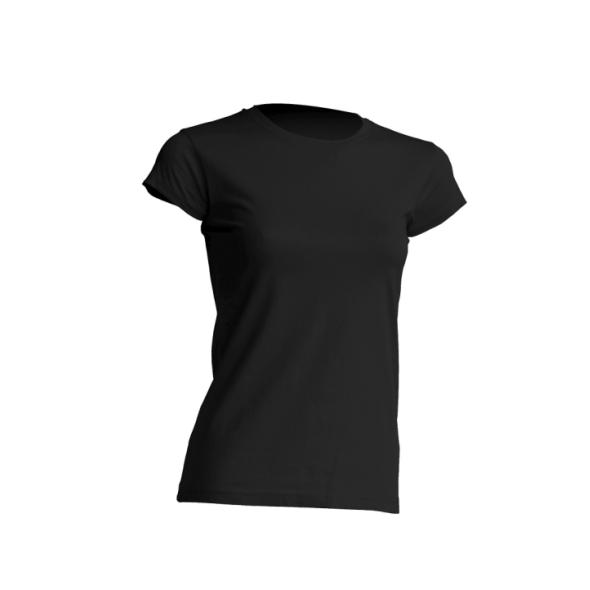 Ženska majica s kratkimi rokavi, črna