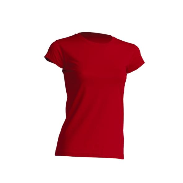 Ženska majica s kratkimi rokavi, rdeča