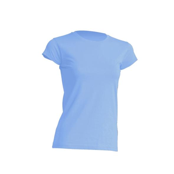 Ženska majica s kratkimi rokavi, svetlo modra