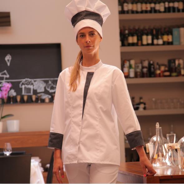 Ženska kuharska srajca ADRIATIC bela TenCate