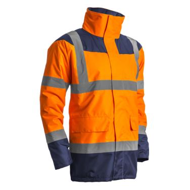 Odsevna varnostna jakna Hi-viz KETA oranžno-modra