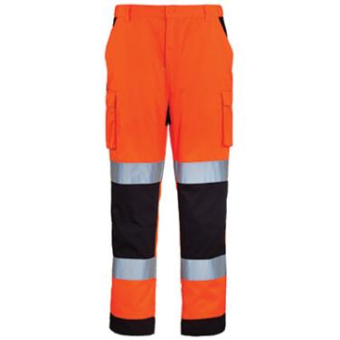 Odsevne varnostne hlače Hi-viz PATROL oranžno-modre