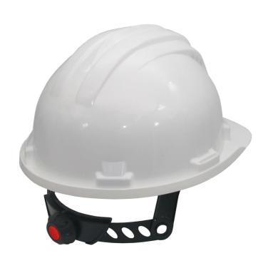 Čelada za električarje s koleščkom za prilagoditev velikosti 5RG, bela