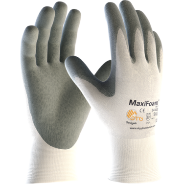 Delovne rokavice ATG MaxiFoam belo-sive