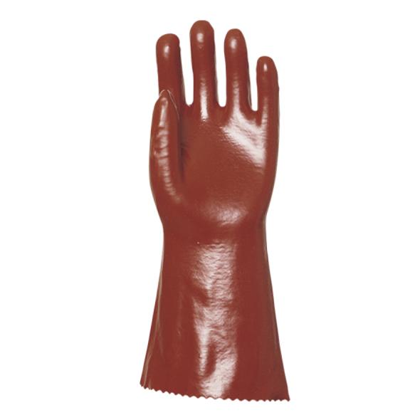 Rokavice PVC 40 cm, rdeče, vel. 10