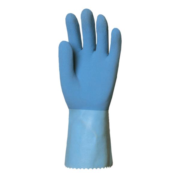 Latex rokavice 30 cm, modre