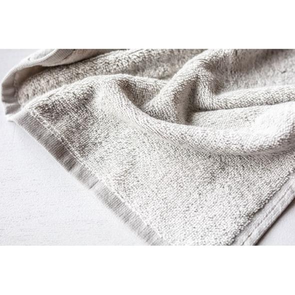 Towel, light grey, 30x50